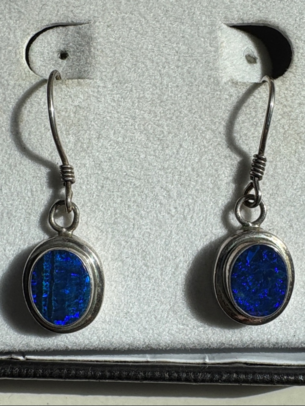 Celestial Blue Lapis Sterling Silver Dangle Earrings